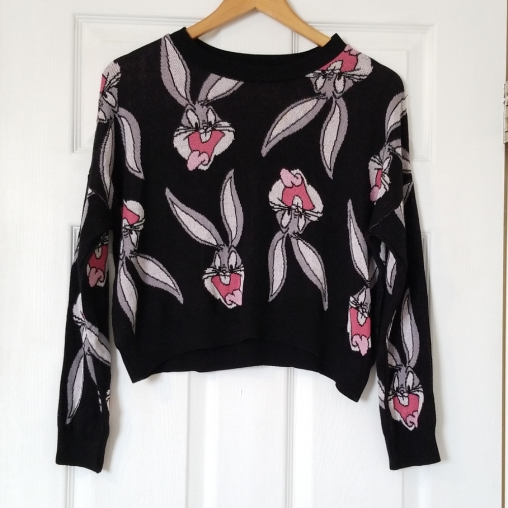 3/$45 Bugs Bunny Crop Knit Sweater
